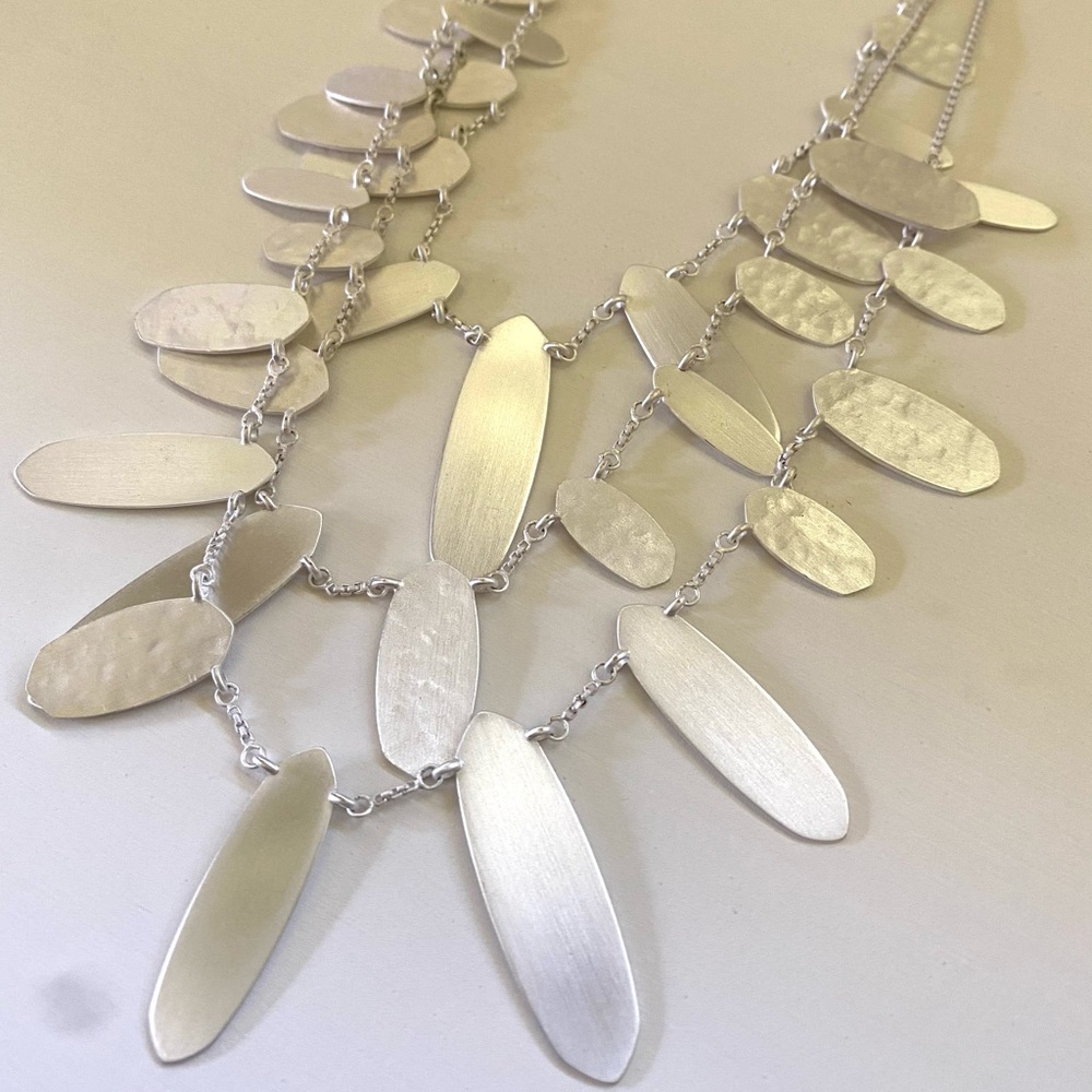 Kendra Scott Nettie Statement Necklace Silver